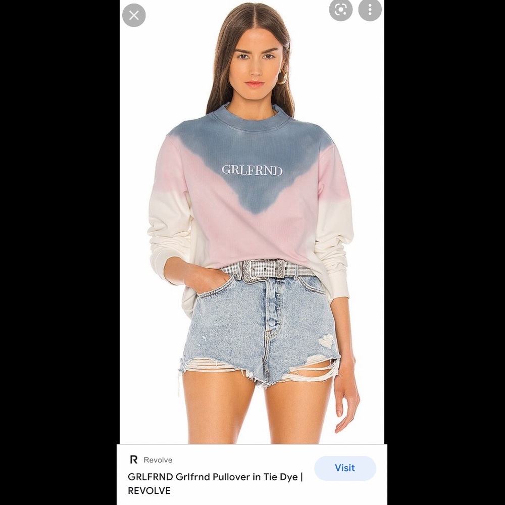 GRLFRND REVOLVE Pullover in Tie Dye NWT